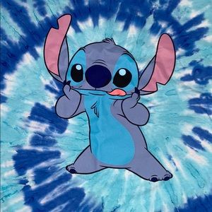 New Disney’s Stitch Shirt with Blur Tie-Dye